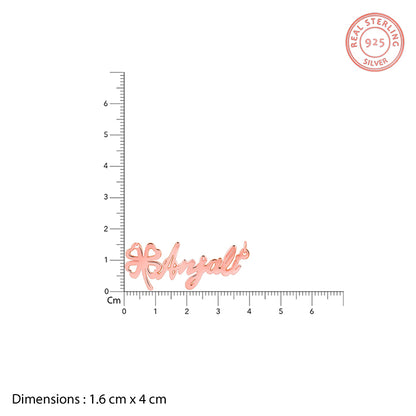 Rose Gold Personalised Serendipity Clover Necklace- personalised necklace for women