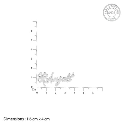 Silver Personalised Serendipity Clover Necklace- personalised necklace for women