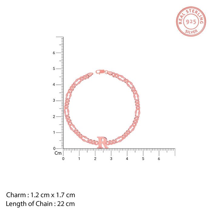 Rose Gold Personalised Alpha Initial Bracelet- personalised bracelet for women
