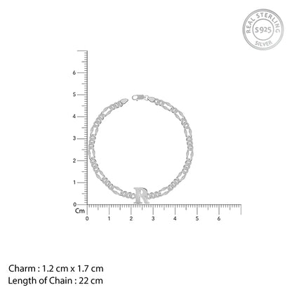 Silver Personalised Alpha Initial Bracelet- personalised bracelet for women