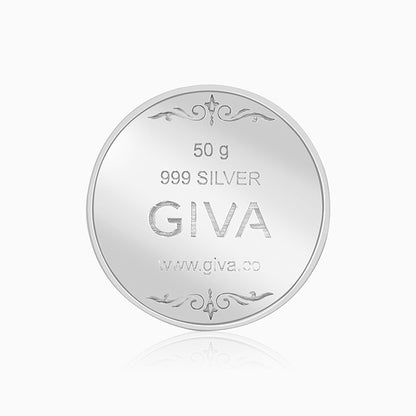 Silver Personalise in Hindi Coin- 50g