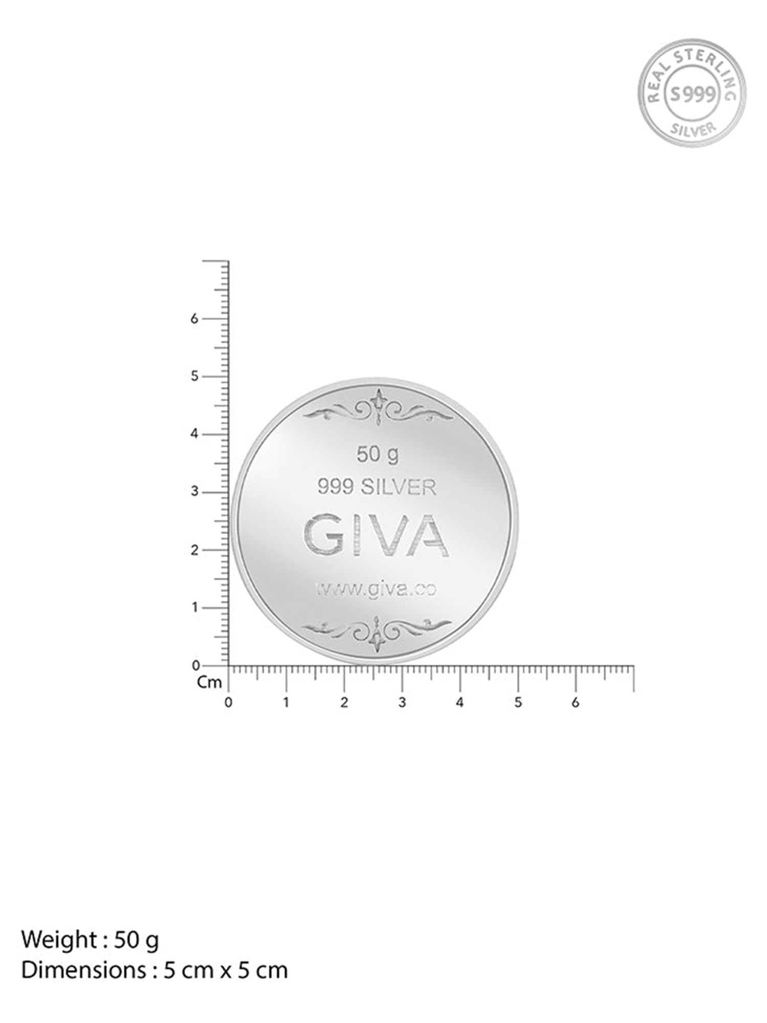 Silver Personalise in Hindi Coin- 50g