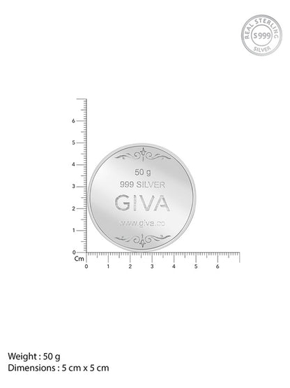 Silver Personalise in Hindi Coin- 50g