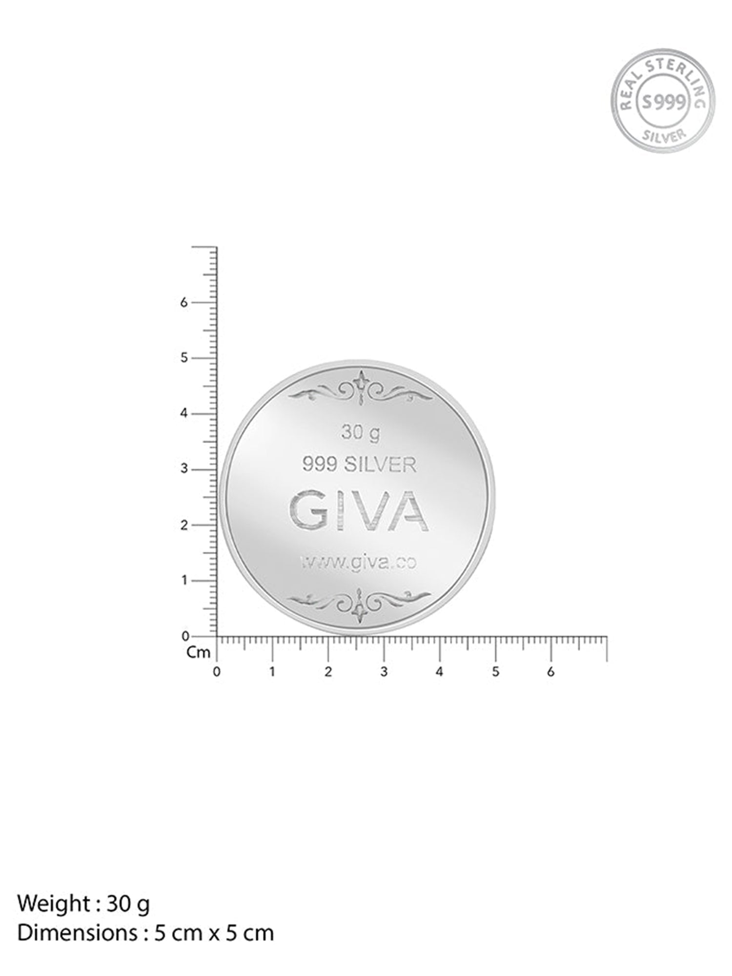 Silver Personalise in Hindi Coin- 30g