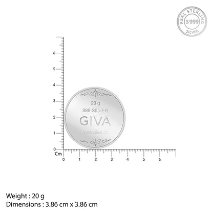 Silver Personalise in Hindi Coin- 20g