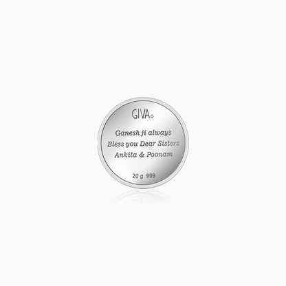 Silver Personalised Ganesha Coin - 20g