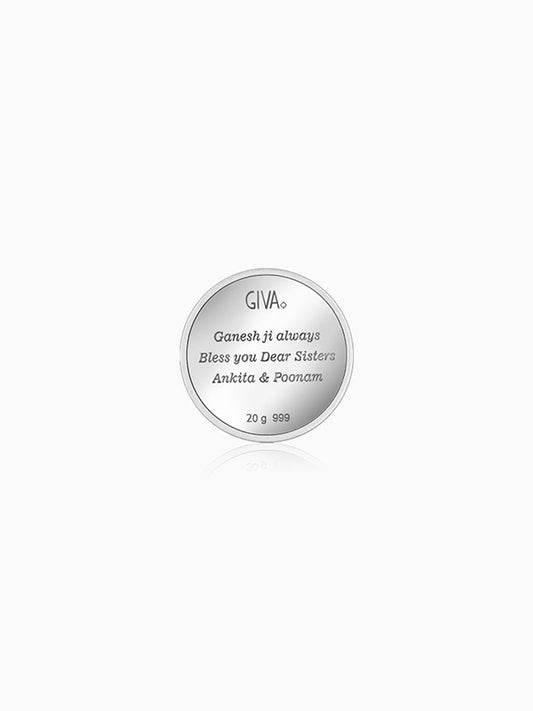 Silver Personalised Ganesha Coin - 20g