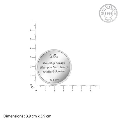 Silver Personalised Ganesha Coin - 20g