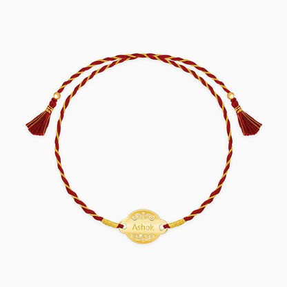 Golden Personalised Bandhan Rakhi