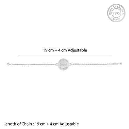 Silver Personalised Celtic Bracelet Rakhi