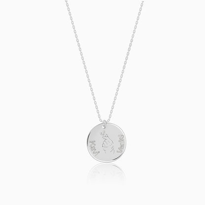 Silver Personalised Coin Pendant