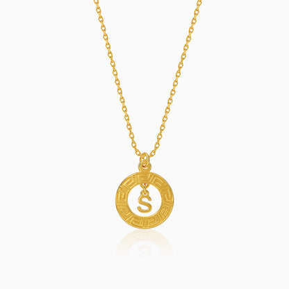 Golden Personalised The Letter Initial Necklace