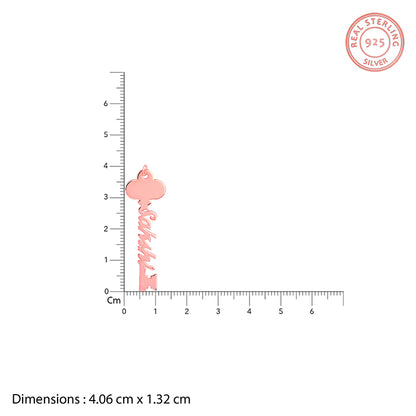 Rose Gold Personalised Key Pendant