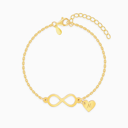 Golden Personalised Timeless Bond Bracelet