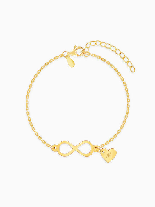 Golden Personalised Timeless Bond Bracelet