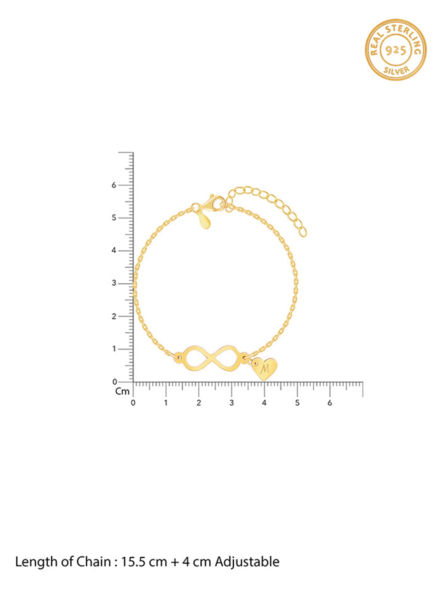 Golden Personalised Timeless Bond Bracelet