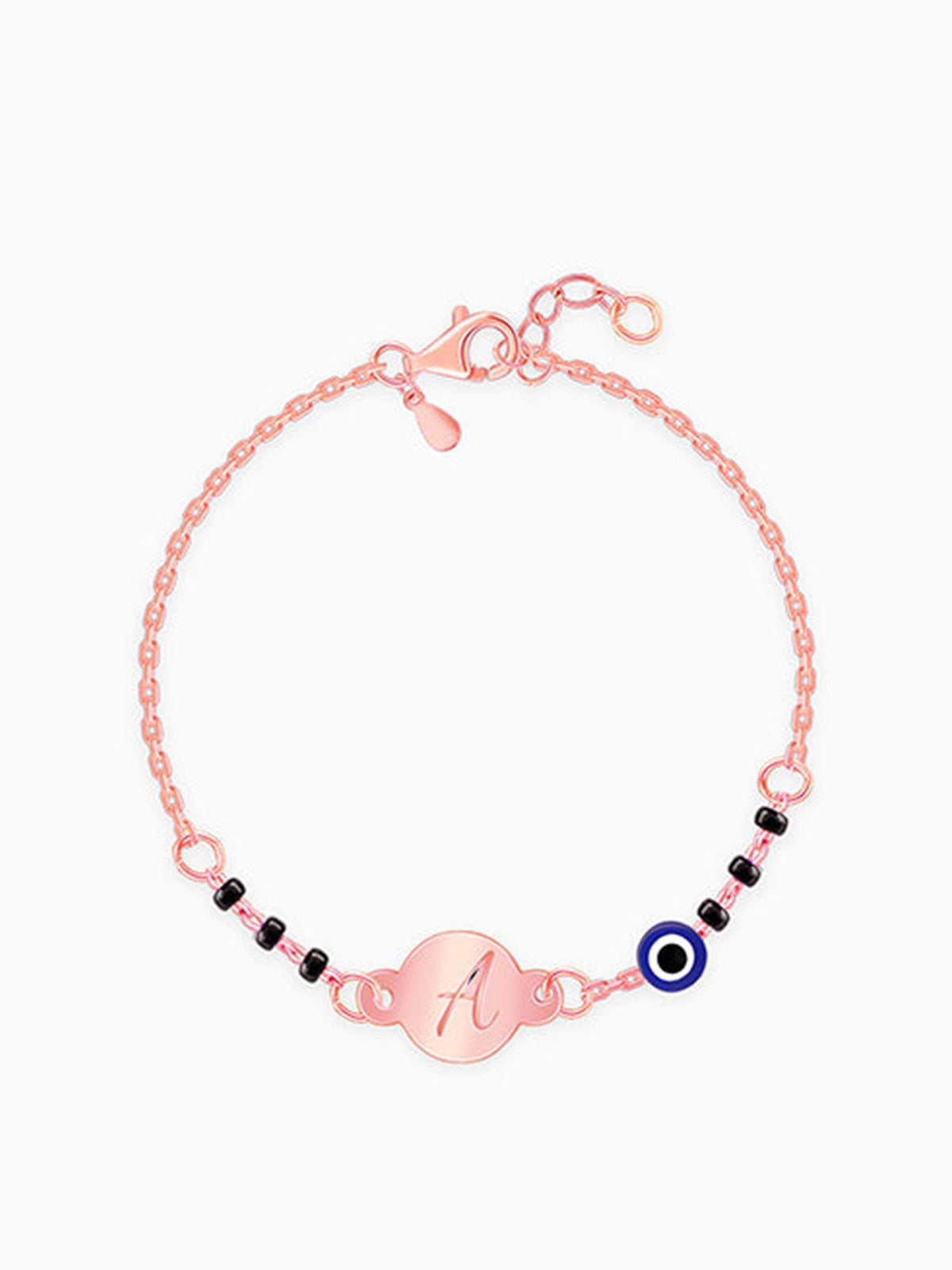 Rose Gold Personalised Nazariya Kids Bracelet (0 - 2 Years)