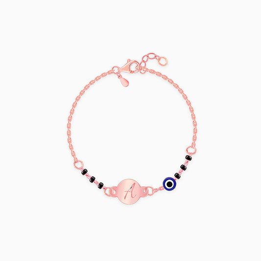 Rose Gold Personalised Nazariya Kids Bracelet (0 - 2 Years)