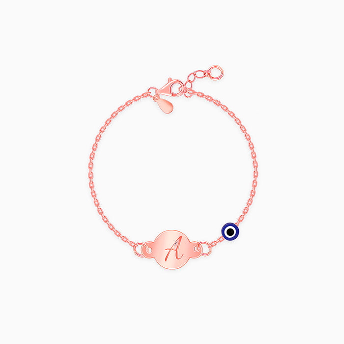 Rose Gold Personalised Envy Gaze Kids Bracelet (0 - 2 Years)