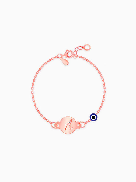 Rose Gold Personalised Envy Gaze Kids Bracelet (0 - 2 Years)