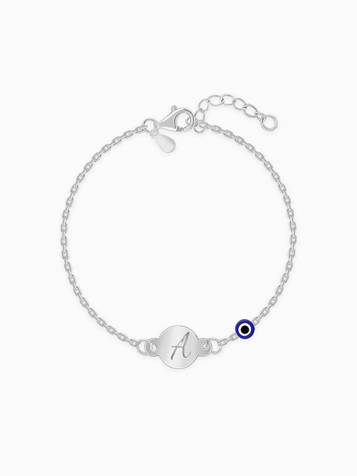 Silver Personalised Envy Gaze Kids Bracelet (2 - 8 Years)