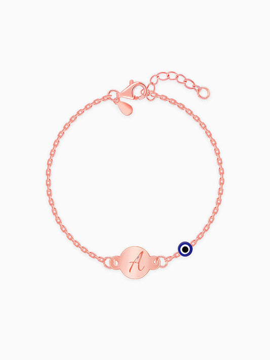 Rose Gold Personalised Envy Gaze Kids Bracelet (2 - 8 Years)