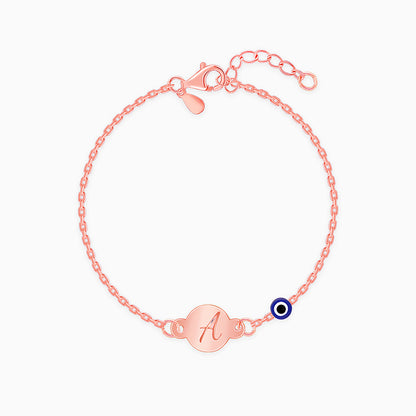 Rose Gold Personalised Envy Gaze Kids Bracelet (2 - 8 Years)