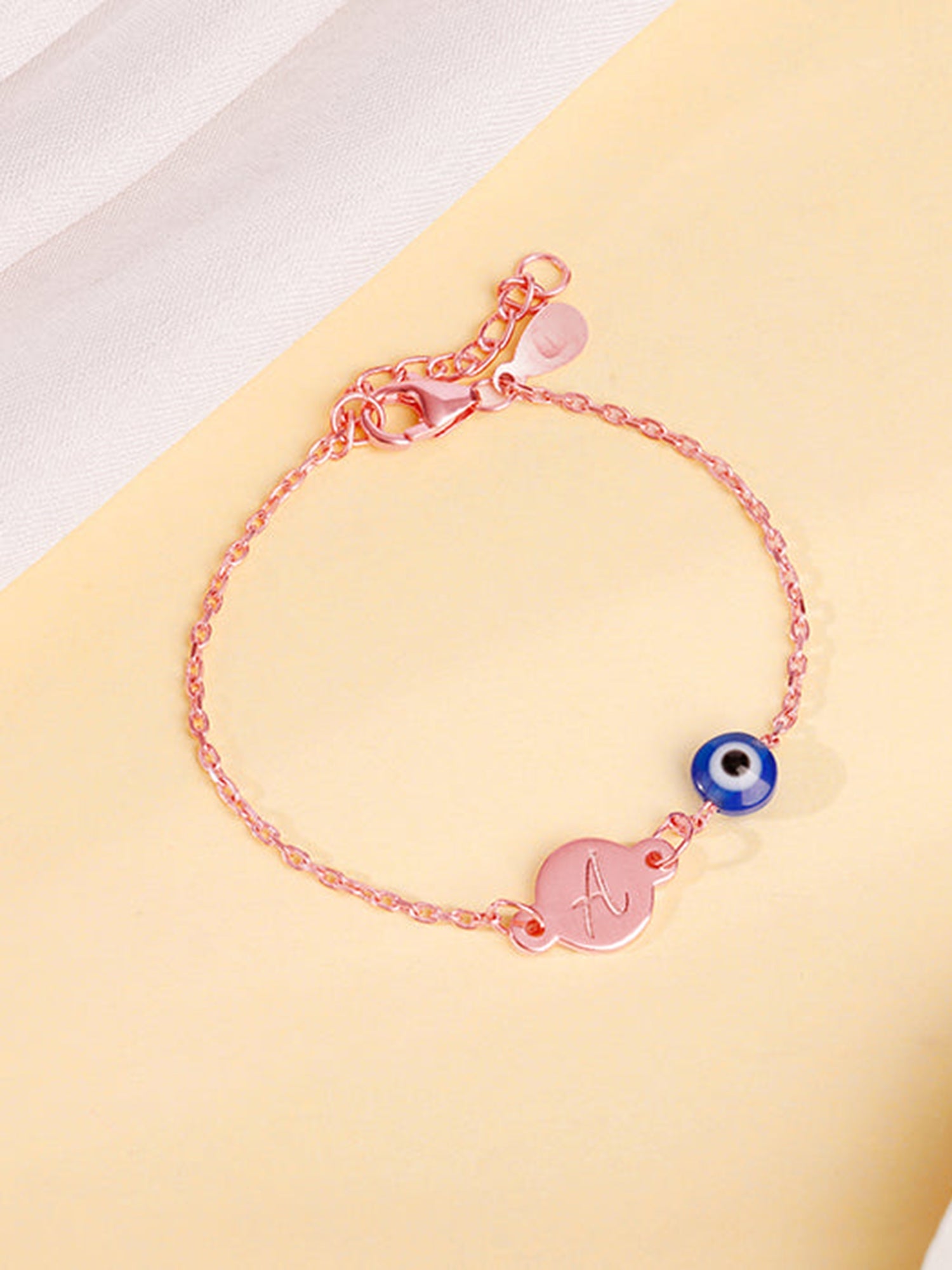 Rose Gold Personalised Envy Gaze Kids Bracelet (2 - 8 Years)