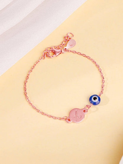Rose Gold Personalised Envy Gaze Kids Bracelet (2 - 8 Years)