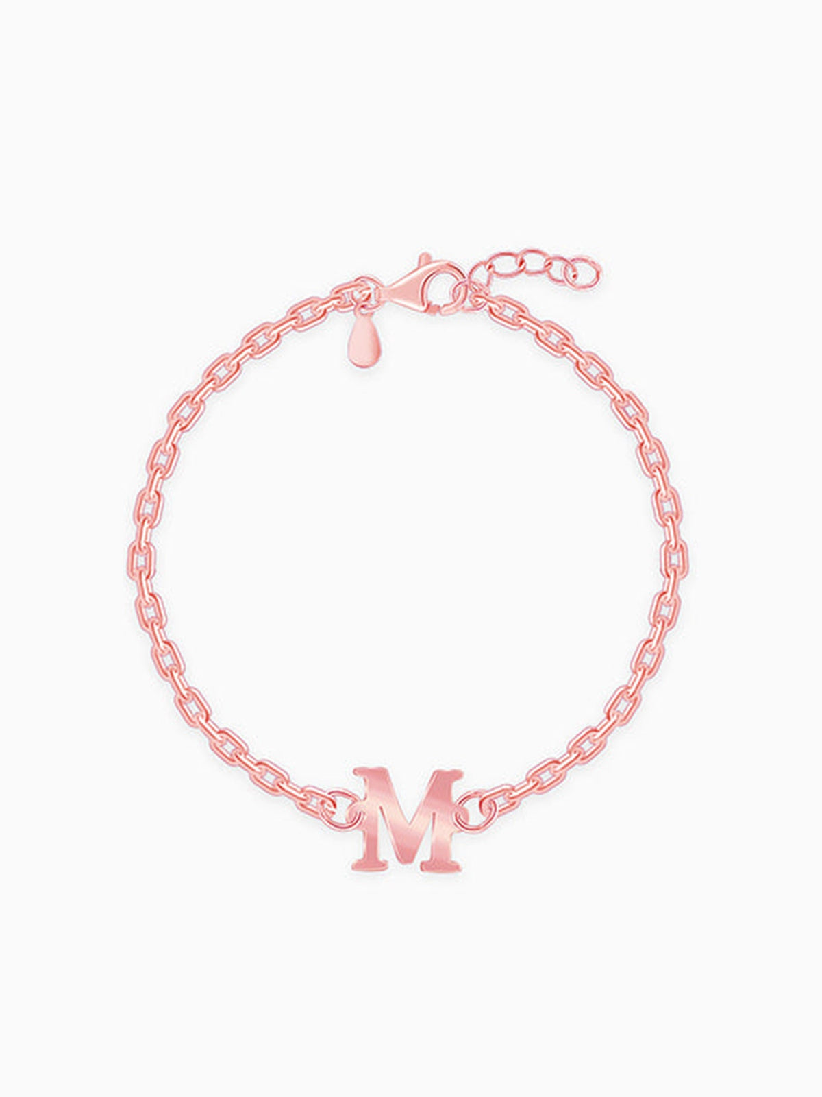 Rose Gold Personalised Initial Kids Bracelet (0 - 2 Years)