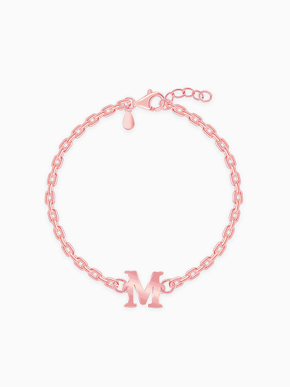 Rose Gold Personalised Initial Kids Bracelet (0 - 2 Years)