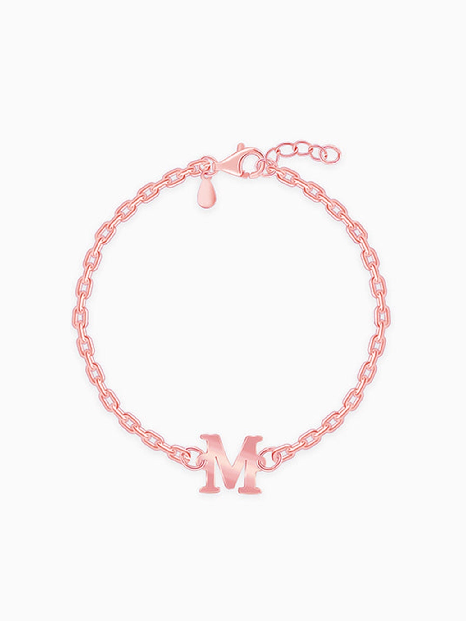 Rose Gold Personalised Initial Kids Bracelet (0 - 2 Years)