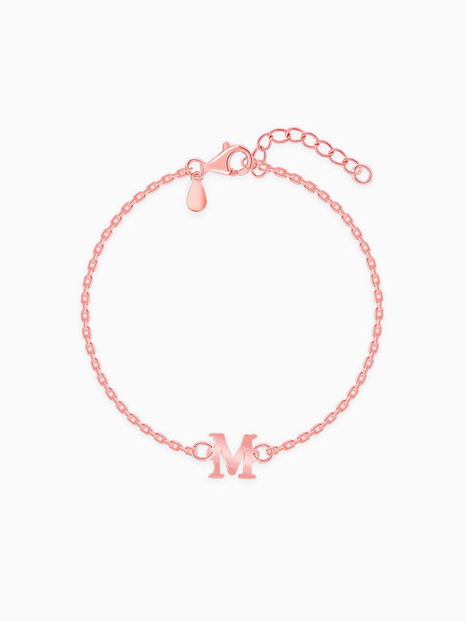 Rose Gold Personalised Initial Kids Bracelet (2 - 8 Years)