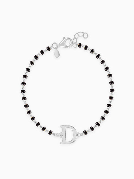 Silver Personalised Initial Nazariya Kids Bracelet (0 - 2 Years)