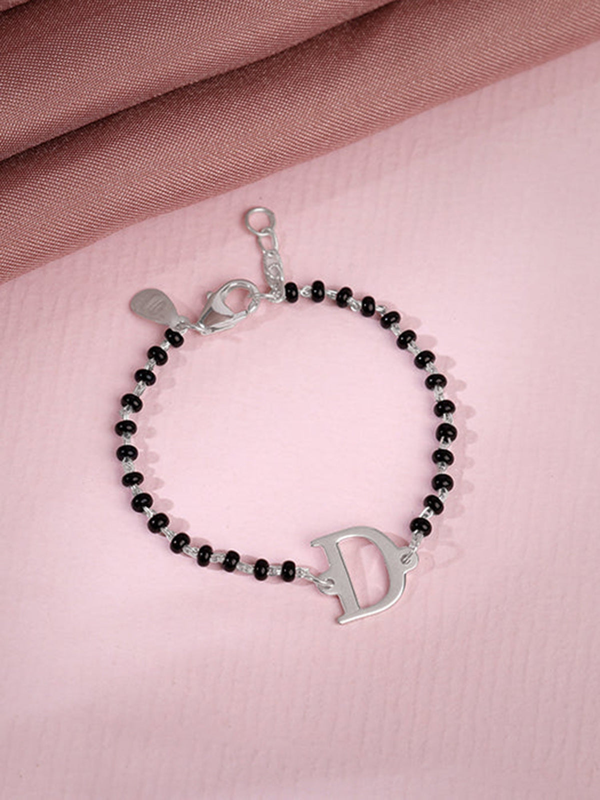 Silver Personalised Initial Nazariya Kids Bracelet (0 - 2 Years)