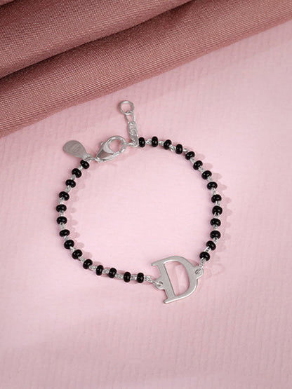 Silver Personalised Initial Nazariya Kids Bracelet (0 - 2 Years)