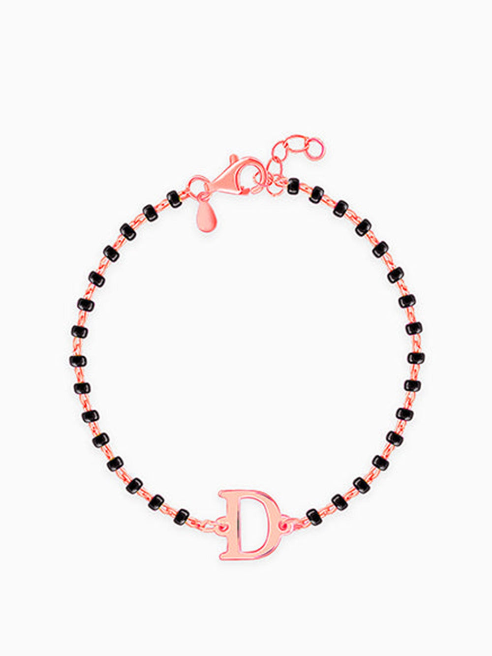 Rose Gold Personalised Initial Nazariya Kids Bracelet (0 - 2 Years)