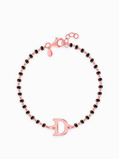 Rose Gold Personalised Initial Nazariya Kids Bracelet (0 - 2 Years)
