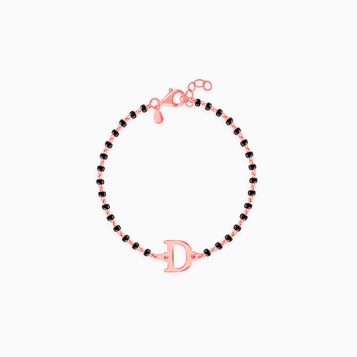 Rose Gold Personalised Initial Nazariya Kids Bracelet (0 - 2 Years)