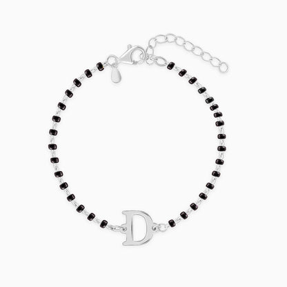 Silver Personalised Initial Nazariya Kids Bracelet (2 - 8 Years)