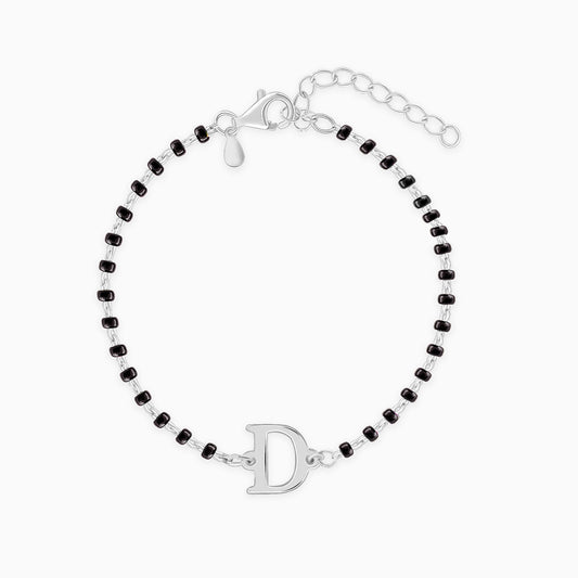 Silver Personalised Initial Nazariya Kids Bracelet (2 - 8 Years)