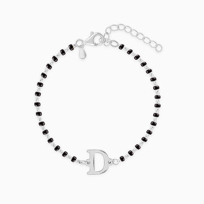Silver Personalised Initial Nazariya Kids Bracelet (2 - 8 Years)