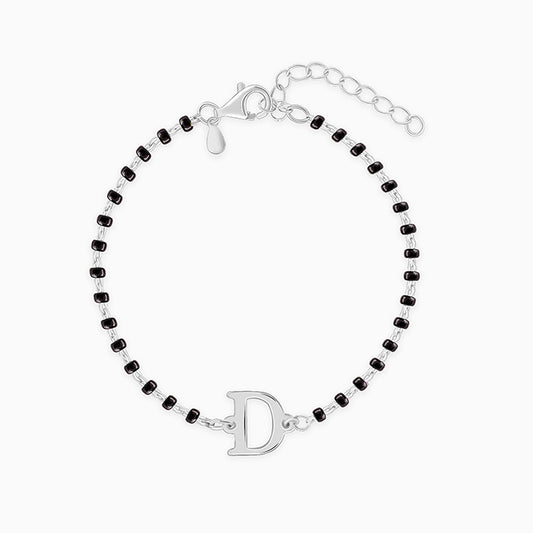 Silver Personalised Initial Nazariya Kids Bracelet (2 - 8 Years)