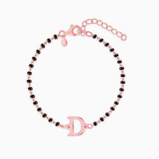Rose Gold Personalised Initial Nazariya Kids Bracelet (2 - 8 Years)