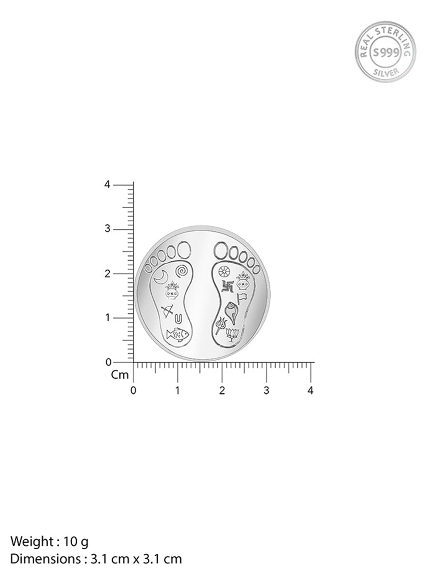 Silver Padam Coin - (10g)