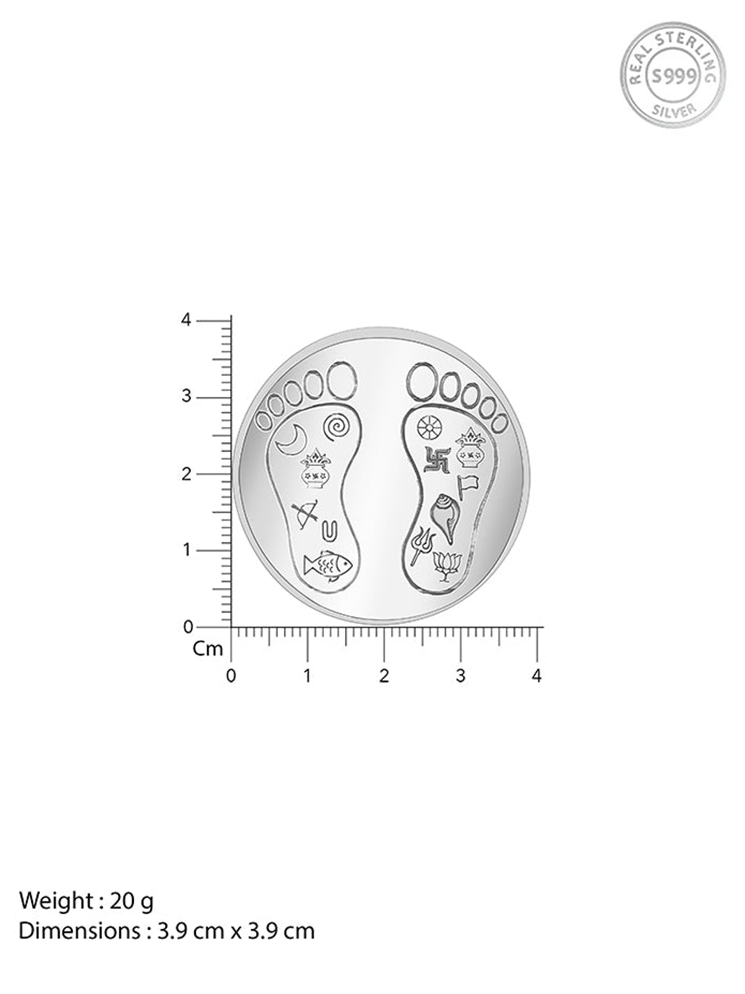 Silver Padam Coin - (20g)