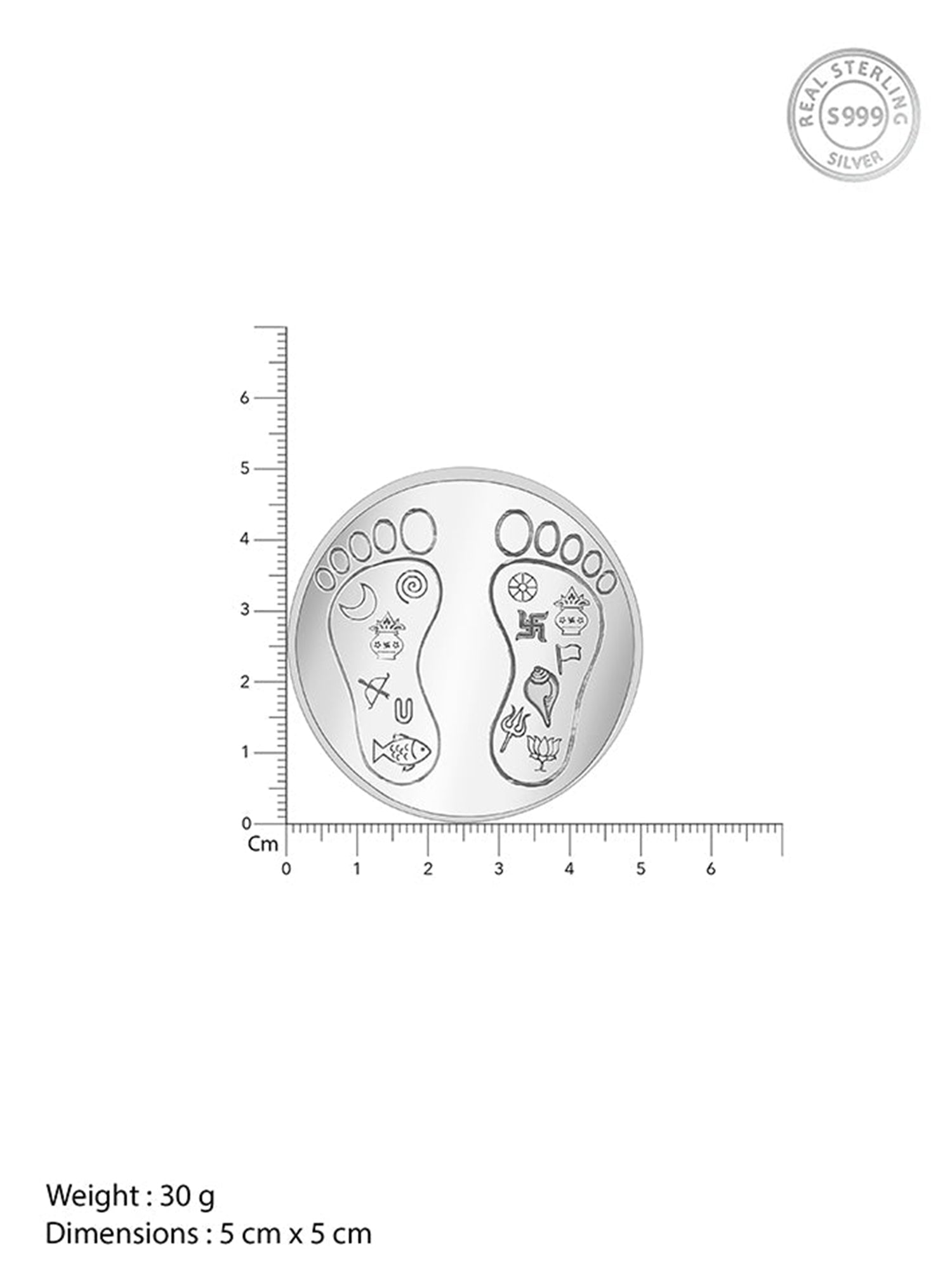 Silver Padam Coin - (30g)