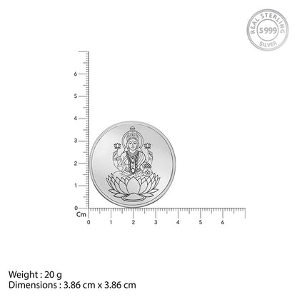 Silver Sri Lakshmi Coin - (20g)