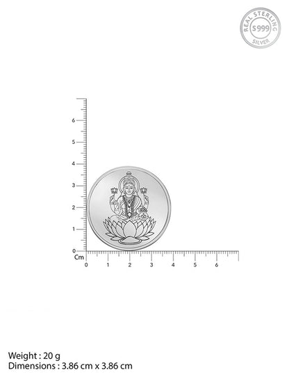 Silver Sri Lakshmi Coin - (20g)