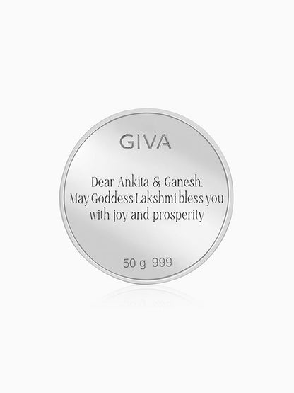 Silver Lakshmi Coin - (50g)